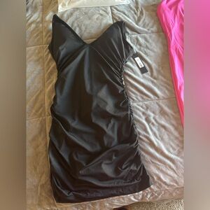 Black Plungey swim dress